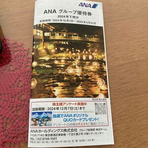 株主優待 グループ優待券付 ANA 全日空　2025.5.31まで。2枚