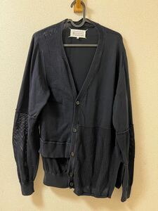 【極希少】Maison Margiela 10 ドッキング 再構築 カーディガン XL 黒 ブラック