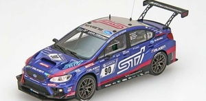 未使用【絶版】EBBRO エブロ 1/43 SUBARU WRX STI No.90 ミニカー Nurburgring 24-hour Race 2018　ニュルブルクリンク　24時間