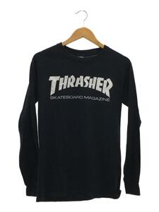 THRASHER◆長袖Tシャツ/S/コットン/BLK/プリント