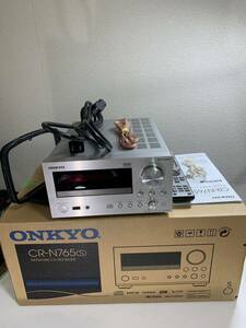 ONKYO オンキョー CR-N765(S) ネットワークCDレシーバー (化粧箱付) .Z5