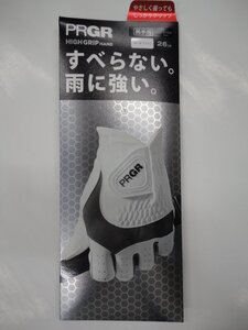 ■『両手グローブ 新発売』PRGR HIGH GRIP HAND GLOVE プロギア ハイグリップ ハンド メンズ 両手グローブ【26cm/WH】PG-319W