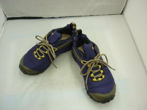 【MERRELL】メレル　レディス　トレッキングシューズ パープル×イエロー　合成繊維生地　23.5cm　SY02-DWN