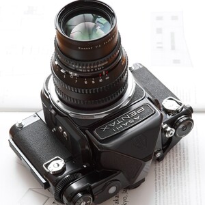 【極上・動作品】ペンタックス67 PENTAX 6x7 ゾナー 150mm f4 中判カメラ　ハッセルブラッド　カール・ツァイス ミラーアップ　