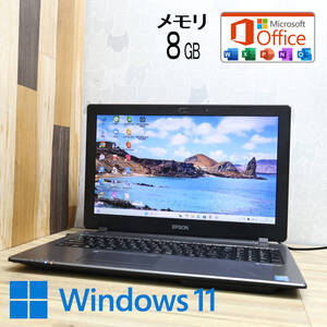 ★美品 高性能4世代i3！500GB メモリ8GB★NJ3900E Core i3-4100M Webカメラ Win11 MS Office 中古品 ノートパソコン★P83790