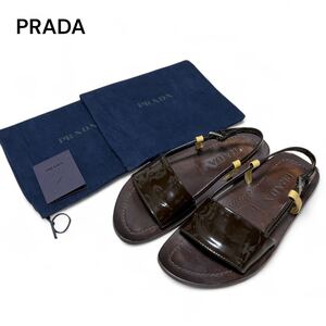 PRADA プラダ ウッド サンダル 5