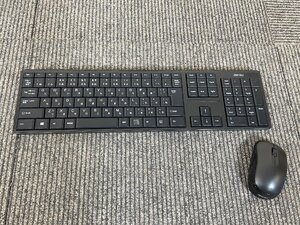 【福岡】無線キーボード&マウスセット◆BUFFALO◆BSKBW100S/BSMOW20S◆マウス通電確認済・キーボード動作未確認◆モデルR使用品◆BR4806_Yy