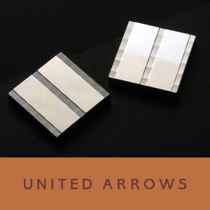 4228◆ユナイテッドアローズ◆カフス◆シルバー◆カフスボタン～カフリンクス◆上質セレクトショップ～UNITED ARROWS◆新品