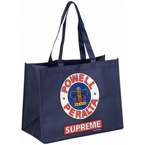 Powell Peralta (パウエル・ペラルタ) エコバッグ トートバッグ カバン Supreme Non-Woven Shopping Bag - Navy 12 x 16 スケボー