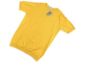 メンズ M ジョンスメドレー 最高級コットン クルーネックTシャツ BELDEN LEMON ZEST JOHN SMEDLEY イギリス製★同梱不可