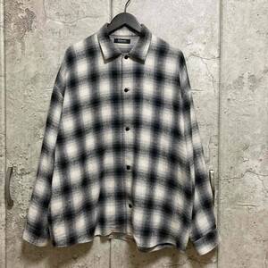 【XL】ROTTWEILER OPEN COLLAR OMBRE SHIRT ロットワイラー　オンブレ