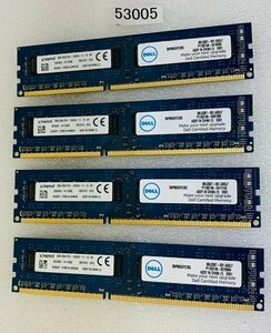 KINGSTON PC3-12800U 8GB 4枚組 1セット 32GB DDR3 デスクトップ用 メモリ / 240ピン ECC無し DDR3-1600 8GB 4枚で 32GB DDR3 DESKTOP RAM