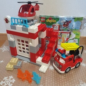 新品未使用パーツおまとめ レゴ デュプロ LEGO Duplo 10970 一部 消防車 ヘリコプター ブロック