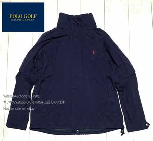 POLO GOLF RALPH LAUREN ポロ ゴルフ ラルフローレン ナイロン ジャンパー ブルゾン アウター ネイビー Mサイズ