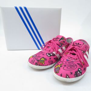 154 Jeremy Scott×adidas ジェレミースコット アディダス プリムソール グラフィック スニーカー M18994 US6/24cm 箱有 ※中古