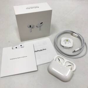 ‡ 0131 Apple アップル AirPods Pro エアポッズプロ MWP22J/A 第1世代 ワイヤレスイヤホン 音出し確認済み 難アリ 現状品