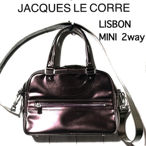 ジャックルコー リスボン ミニ 2WAYバッグ JACQUES LE CORRE LISBON Mini パテントレザー エナメル