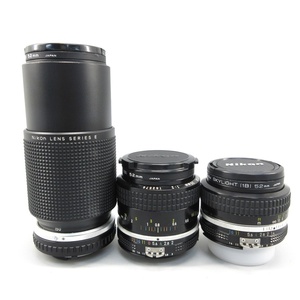 1円〜 Nikon ニコン レンズ3点 NIKKOR 35mm F2 / NIKKOR 50mm F1.4 / E Zoom 75-150mm F3.5 ※動作未確認 226-3356562【O商品】