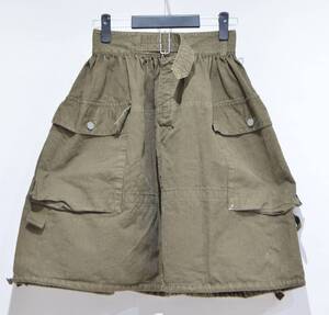 VISVIM VMW MIL SKIRT HBT SIZE 0 0322105008005 ヴィズビム ミリタリー スカート Y-331035