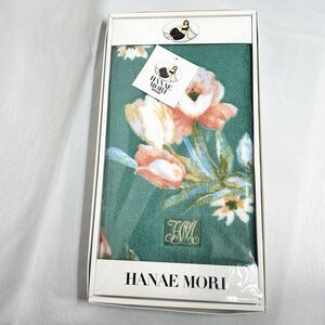 ★未使用品★45*65cm★ 森英恵 HANAE MORI バスマット 日本製 玄関マット パーロット 花柄 緑系 グリーン アクリル100% (12236D