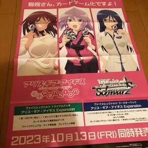 希少非売品販促用ポスター【アリス・ギア・アイギス】B2サイズ８つ折り未使用品