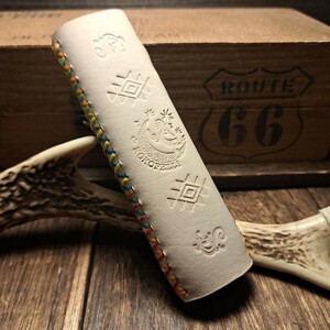 【革族工房】◆NativeAmerican◆handmade◆ 【iQOS ILUMA ONE】アイコス イルマ ワン レザー保護ケース◆ヌメ革◆TYPE1