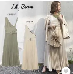 Lily brown 2wayワンショルワンピース