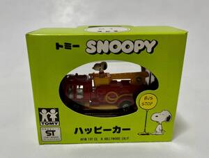 未使用品 TOMY AVIVA 日本製 SNOOPY スヌーピー ハッピーカー C1 消防車 レッド 赤