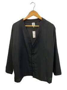 South2 West8(S2W8)◆24ss/S.S. V Neck Cardigan - Poly Oxford/XS/BLK/OT513