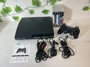 6591-05★1円スタート★初期化済み♪SONY PS3/PlayStation 3（プレイステーション3)/CECH-2000A/120GB/PS3ソフト6本/コントローラー★