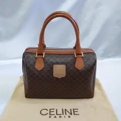 美品 CELINE マカダム柄 ミニハンドバッグ