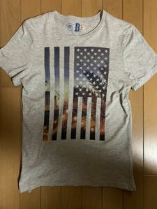 H&M エイチアンドエム Tシャツ 星条旗 スター USA America アメリカ California カリフォルニア パームツリー ヤシ