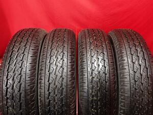 中古タイヤ 145/80R12 80/78N 4本セット ブリヂストン K370 BRIDGESTONE K370 9.5分山★n12 商用車6PR エブリィ NV100 クリッパー