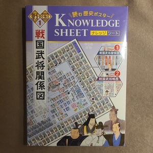 ★新品即決★戦国１ ナレッジシート 戦国武将関係図 読む歴史ポスター★監修 小和田泰経★送料185円