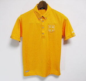  KAPPA カッパ 半袖ポロシャツ オレンジ Lサイズ 吸汗速乾 ストレッチ ゴルフウェア メンズ