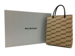 K11-825-1015-169▲【中古】BALENCIAGA(バレンシアガ) ラージ ショッピングバッグ 693805 ハンドバッグ ショルダーバッグ 2WAY ロゴ柄