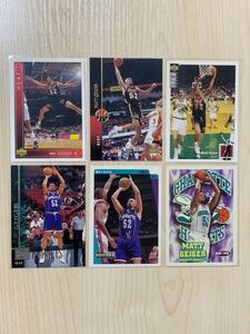 NBA Trading Card Matt Geiger Set of 6 Upper Deck NBA Hoop 93-98 マットガイガー 6枚セット 90年代 Miami Heat Hornets 画像転載禁止