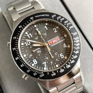 MS1205 レア TRD TOYOTA Racing Development 腕時計 CHRONOGRAPH クロノグラフ 動作未確認 (検)トヨタ 黒文字盤 デイト 3針 アナログ