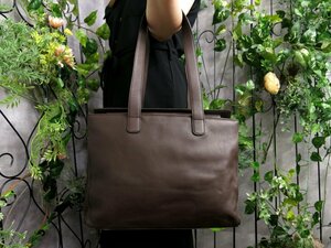 ●美品●LOEWE ロエベ●ロゴ型押し●カーフ レザー 本革●トート ショルダー バッグ●ブラウン●G金具●肩掛け●B5 書類 かばん●Js47504