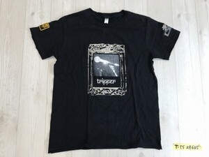 WILD JOURNEY COMPANY レディース マイク 英字 両面プリント 半袖Tシャツ 小さいサイズ XS 黒