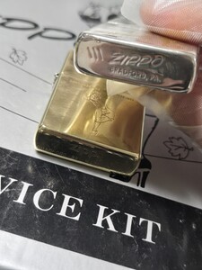 ZIPPO ウィンディ　デカスラ　ソリッドブラス　ビンテージ　2個セット