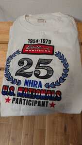 ★70s★エーデルブロック★NHRA★ヴィンテージ Tシャツ★両面プリント★ドラッグレース★XL★46★旧タグ★激レアサイズ★シングルステッチ