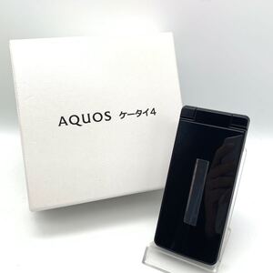 【美品】 AQUOS アクオス ケータイ4 黒/ブラック A205SH SIMフリー ガラケー SoftBank 利用制限◯ 付属品 箱