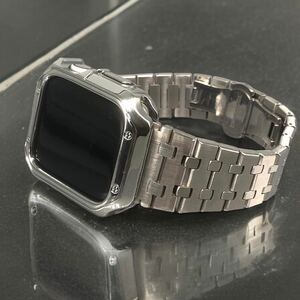 鏡面　シルバー　ステンレス　アップルウォッチバンド Apple Watch ultra ケース　カバー　38mm 40mm 41mm 42mm 44mm 45mm 49mm