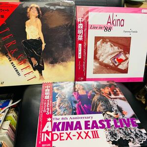 【3 LD】【中森明菜】LD3枚レーザーディスク Live in 