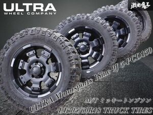 ウルトラ ULTRA Motorsports 18インチ 9J +35 5穴 PCD150 M/T ミッキートンプソン LT305/60R18 タイヤ付 ホイール 4本 タンドラ セコイヤ