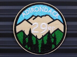 ◆送料\110◆【ADIRONDACK・キャンプ】※《アイロン刺繍ワッペン》　アメリカン雑貨　刺繍ワッペン　アイロンワッペン