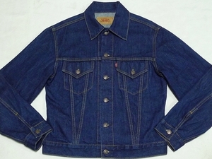 美品LEVISリーバイス[70505-03]HeritageTruckerJacketデニムトラッカージャケットL(40)藍紺インディゴ 