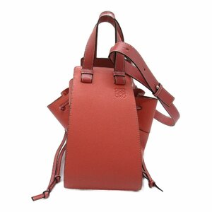 ロエベ ハンモック ミディアム ショルダーバッグ ブランドオフ LOEWE レザー ショルダーバッグ グレインレザー 中古 レディース