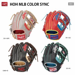 1445649-Rawlings/一般軟式グラブ HOH MLB カラーシンク 野球グローブ 内野/LH